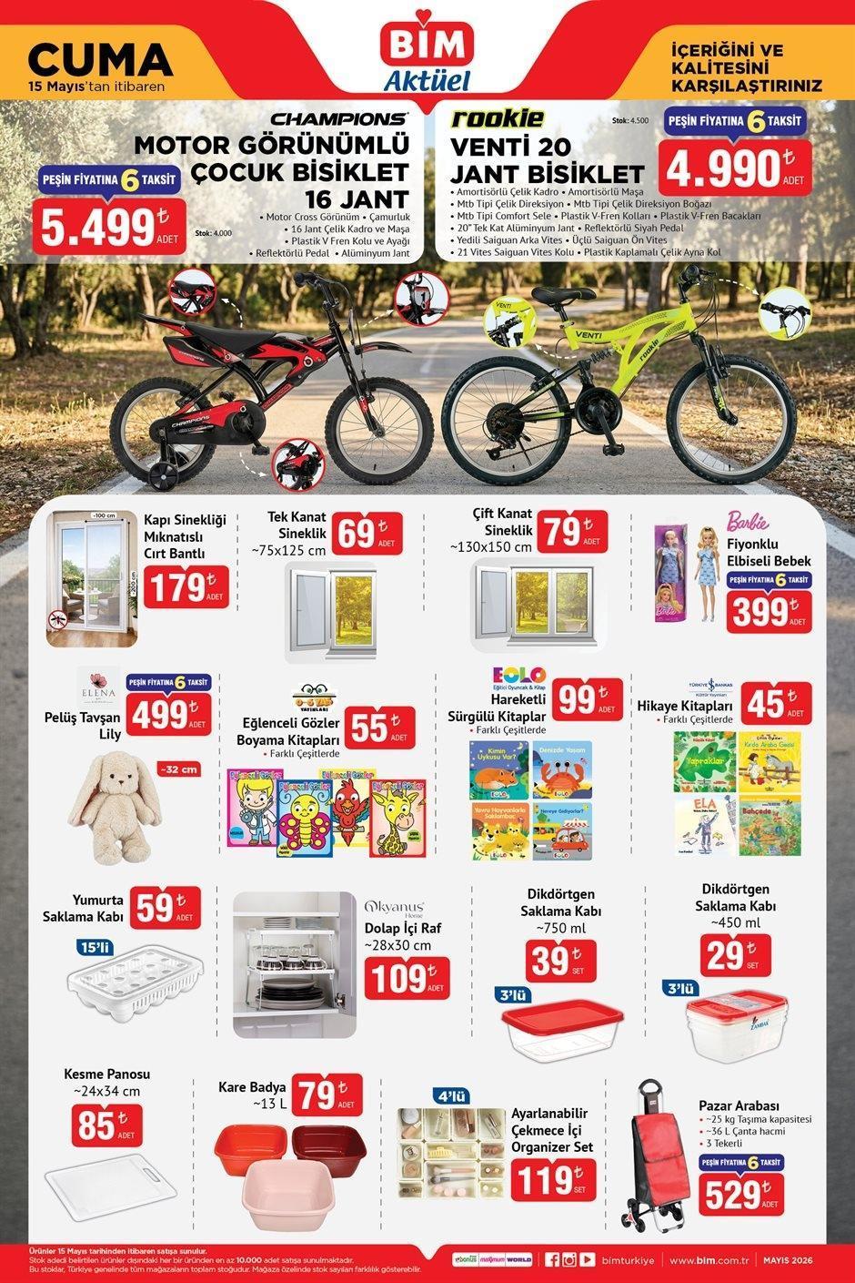 BİM 15 MAYIS CUMA AKTÜEL KATALOĞU BİM 15 MAYIS CUMA AKTÜEL KATALOĞU