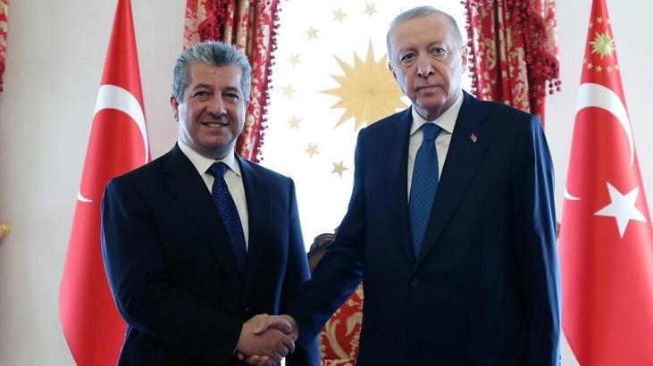 Cumhurbaşkanı Erdoğan, IKBY Başbakanı Mesrur Barzani'yi kabul etti