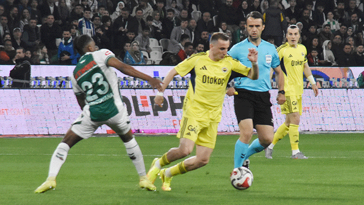 Konyaspor - Fenerbahçe maçından kareler