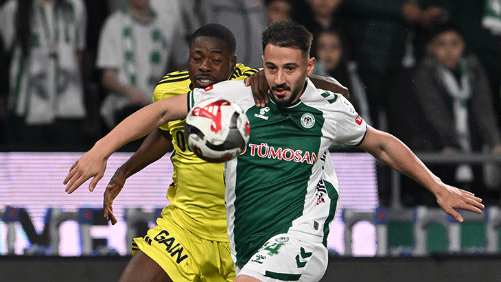 Konyaspor - Fenerbahçe maçından kareler