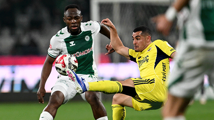Konyaspor - Fenerbahçe maçından kareler