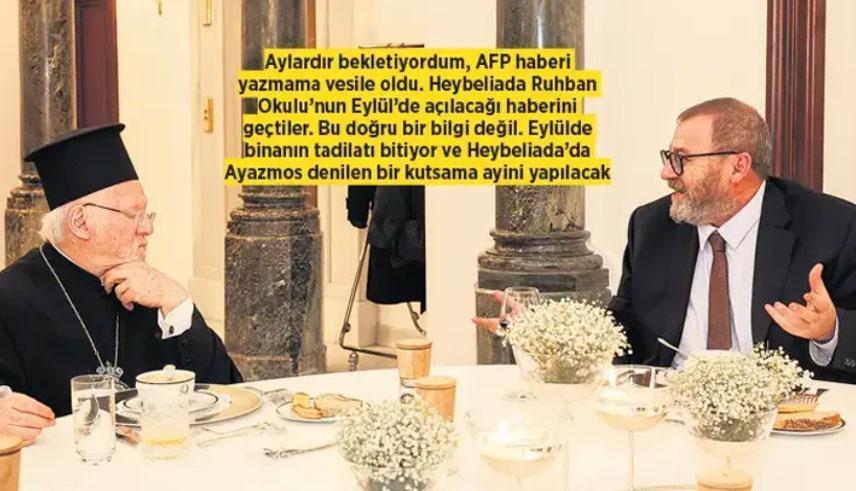 HEYBELİADA RUHBAN OKULU AÇILACAK MI