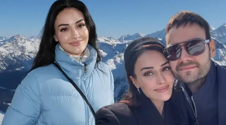 Ünlü çiftten romantik poz Esra Bilgiç ve Faruk Sabancı aşkı tam gaz devam ediyor