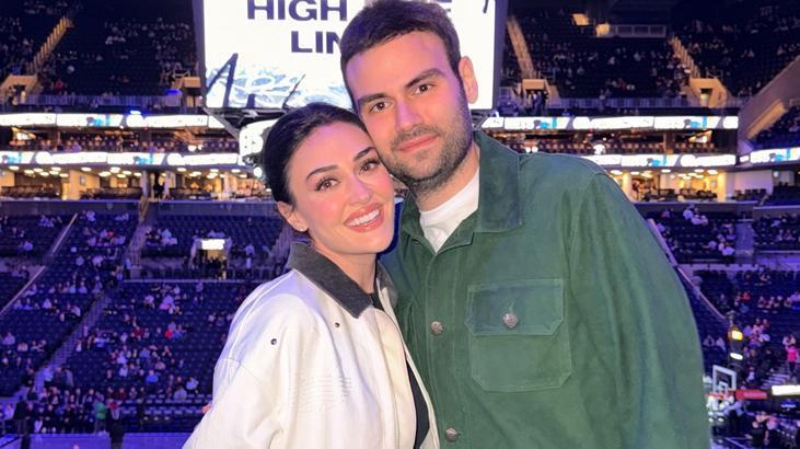 Ünlü çiftten romantik poz Esra Bilgiç ve Faruk Sabancı aşkı tam gaz devam ediyor