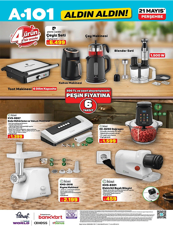 SAYFALARCA A101 21 MAYIS AKTÜEL KATALOĞU 📢 A101 Aktüel: Badana boyası, Bluetooth Hoparlör, No-Frost Buzdolabı, Çeyiz Seti ve diğer ürünler ve fiyat aralığı