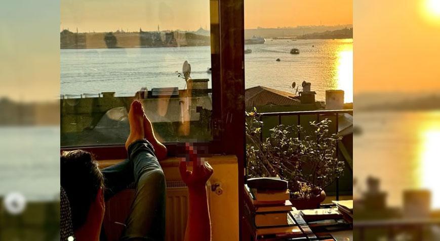 Çelik, Boğaz manzaralı evinden paylaştı Mest eden kare