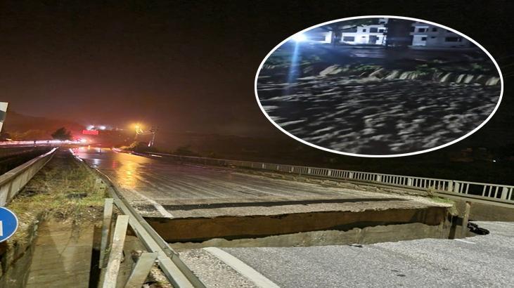 Hatay'da şiddetli sağanak! Köprü çöktü, araçlar sürüklendi: 1 kişi hayatını kaybetti