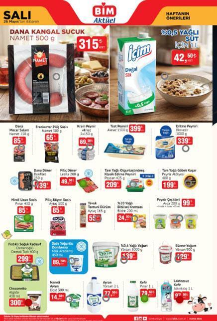 BİM AKTÜEL 26 MAYIS KATALOĞU