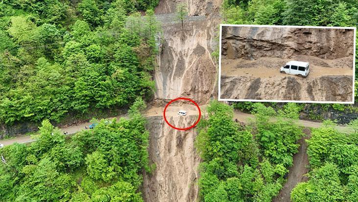 Trabzon'da heyelan dehşeti: Uçurumdan atıyordu bizi, zor kurtulduk