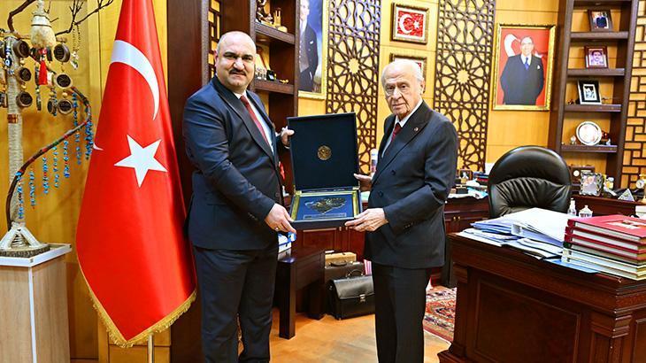 Devlet Bahçeli, Kerkük Valisi Muhammed Seman Ağa'yı kabul etti