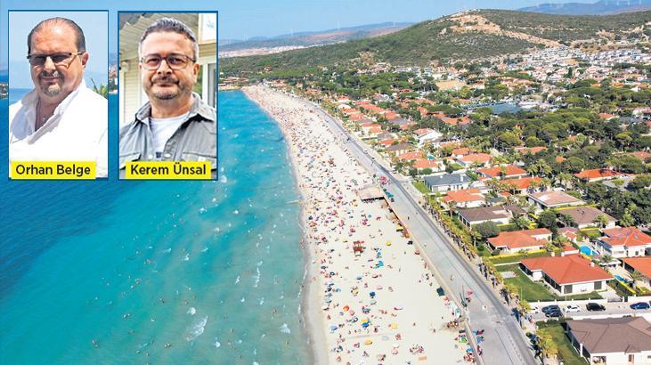Çeşme ve Alaçatı sokaklarında bayram hareketliliği