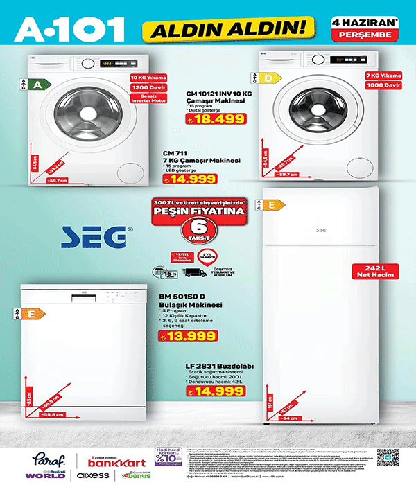 İNDİRİMLİ GÜNE GERİ SAYIM ✨ 4 HAZİRAN A101 AKTÜEL KATALOG  A 101 Aktüel Kataloğu taşıttan beyaz eşyaya, giyimden elektronik aletlere, gıdadan yazlık alışverişe uzanan ürünler ve fiyat listesi