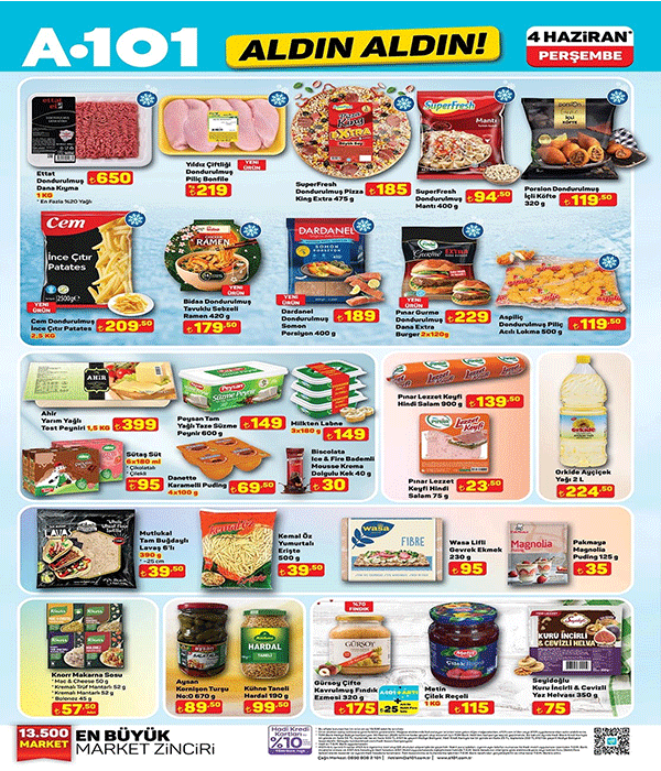 İNDİRİMLİ GÜNE GERİ SAYIM ✨ 4 HAZİRAN A101 AKTÜEL KATALOG  A 101 Aktüel Kataloğu taşıttan beyaz eşyaya, giyimden elektronik aletlere, gıdadan yazlık alışverişe uzanan ürünler ve fiyat listesi