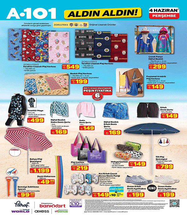 İNDİRİMLİ GÜNE GERİ SAYIM ✨ 4 HAZİRAN A101 AKTÜEL KATALOG  A 101 Aktüel Kataloğu taşıttan beyaz eşyaya, giyimden elektronik aletlere, gıdadan yazlık alışverişe uzanan ürünler ve fiyat listesi