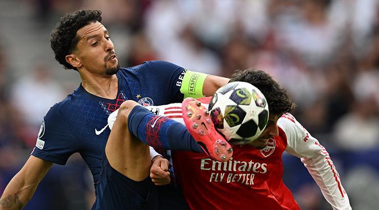UEFA Şampiyonlar Liginde final heyecanı PSG-Arsenal maçından fotoğraflar