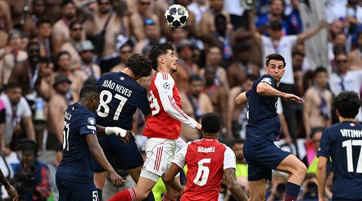 UEFA Şampiyonlar Liginde final heyecanı PSG-Arsenal maçından fotoğraflar