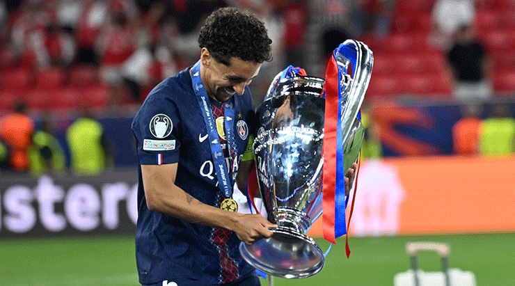 UEFA Şampiyonlar Liginde final heyecanı PSG-Arsenal maçından fotoğraflar