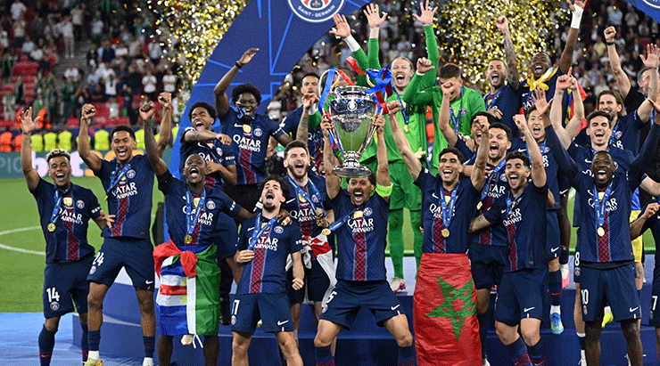 UEFA Şampiyonlar Liginde final heyecanı PSG-Arsenal maçından fotoğraflar