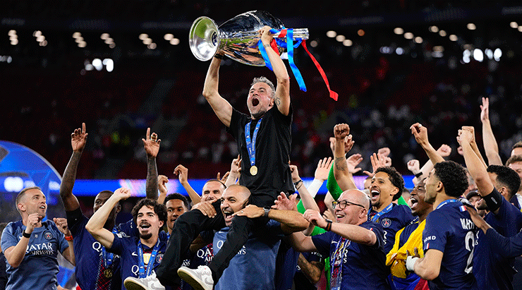 UEFA Şampiyonlar Liginde final heyecanı PSG-Arsenal maçından fotoğraflar