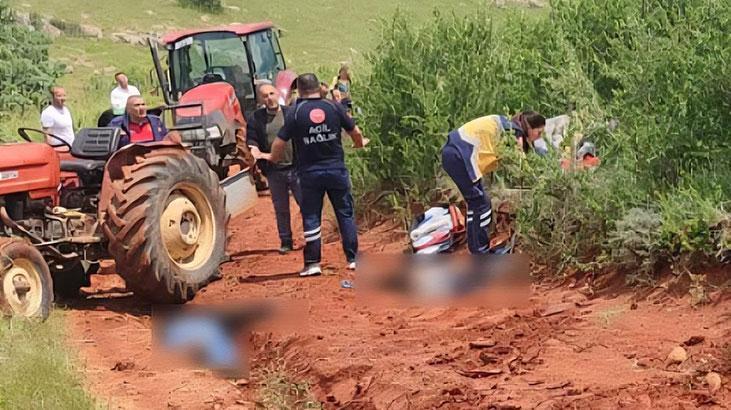 Dinar'daki traktör kazasında kahreden son! Baba ile oğlu öldü