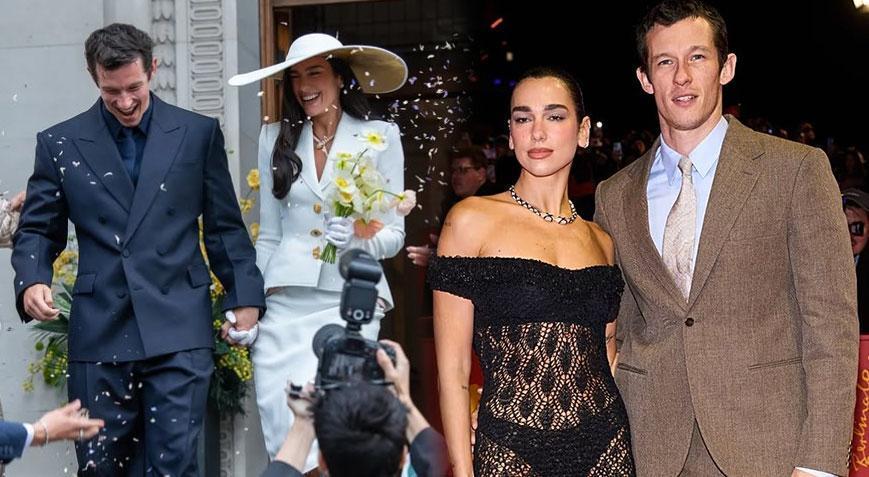 Yılın düğünü Dua Lipa ve Callum Turner evlendi