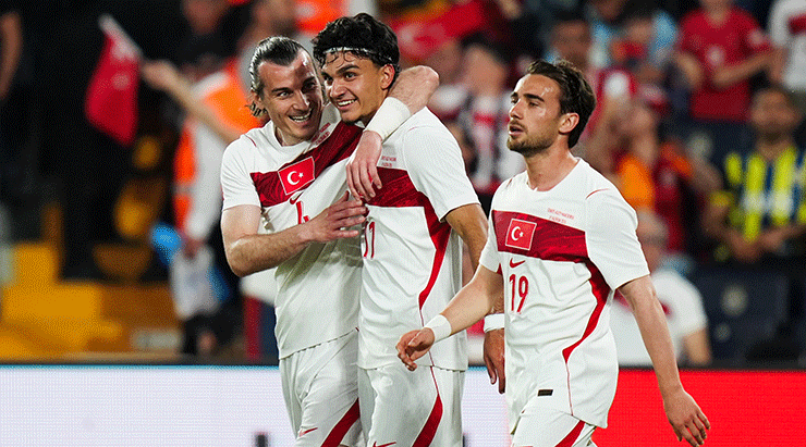 Dünya Kupası öncesi hazırlık maçında Türkiyenin rakibi Kuzey Makedonya Maçtan en iyi kareler