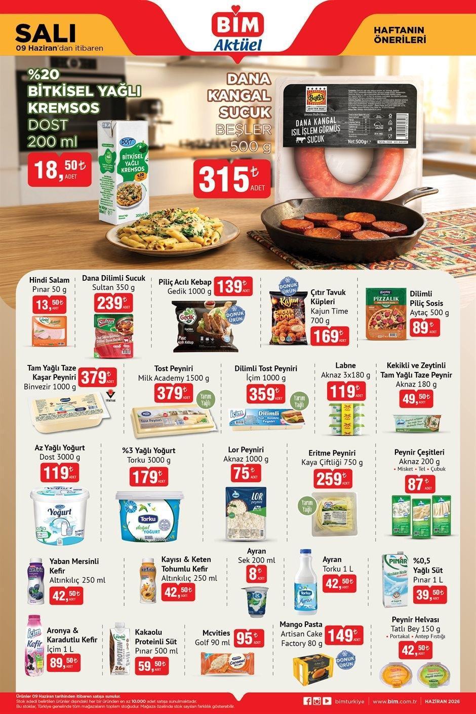 9 HAZİRAN SALI BİM AKTÜEL KATALOĞU