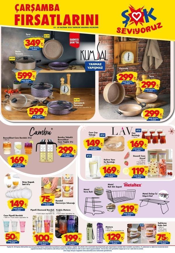 ŞOK AKTÜEL KATALOG FIRSATLARI: 3-9 Haziran 2026 ŞOK katalog indirimleri belli oldu Klima, Blender, Düdüklü Tencere, Espresso Makinesi