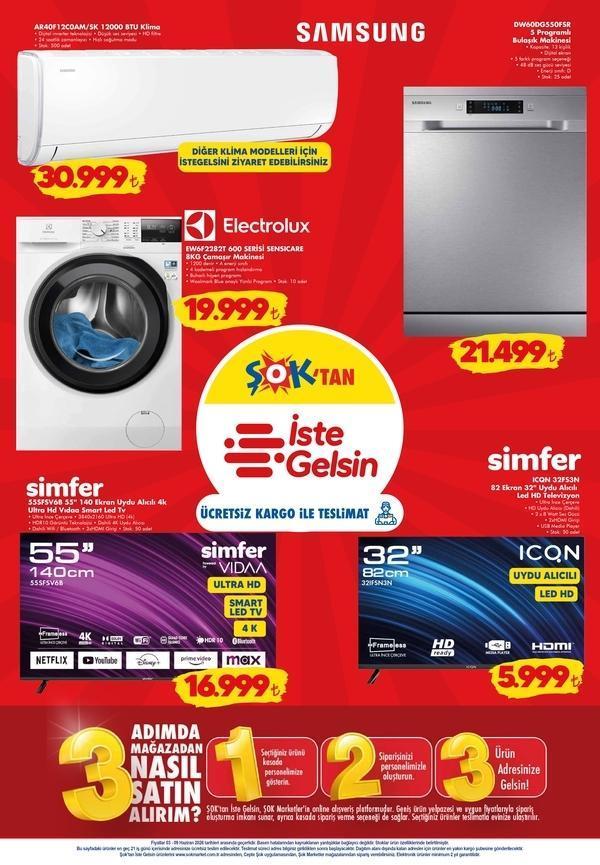 ŞOK AKTÜEL KATALOG FIRSATLARI: 3-9 Haziran 2026 ŞOK katalog indirimleri belli oldu Klima, Blender, Düdüklü Tencere, Espresso Makinesi