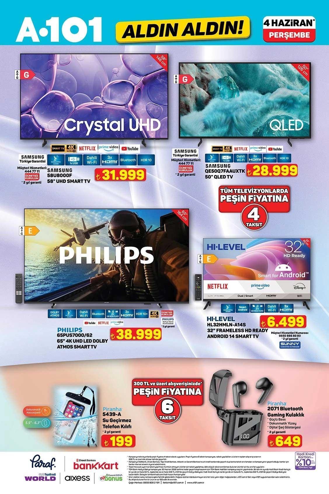 4 HAZİRAN A101 ALDIN ALDIN AKTÜEL KATALOĞU