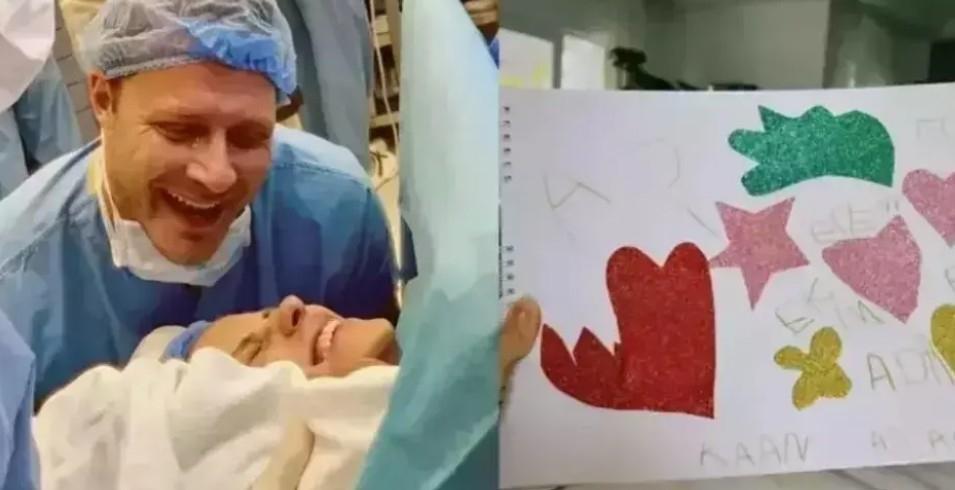 Burak Çelik ve oğlu Kaan Aslandan yeni paylaşım Karpuz kabuğu denize düştü