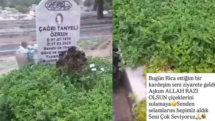 EŞİNİN MEZARINI ZİYARET ETTİRDİ