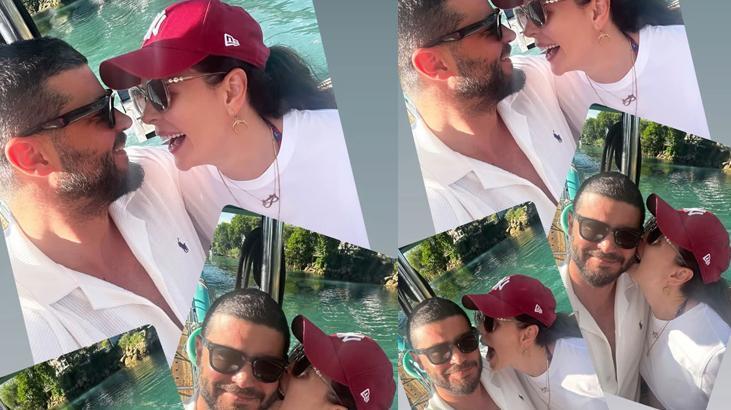 Aşka geldiler Berk Oktay ve eşi Yıldız Çağrı Atiksoydan romantik kare