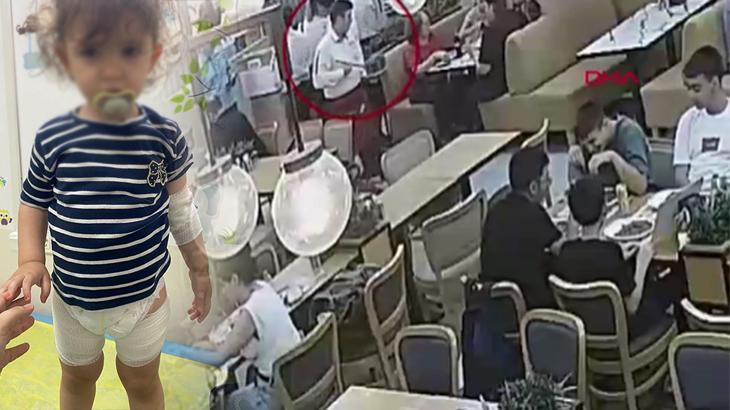 Kızgın tereyağı dolu tavanın sapı koptu, 2 yaşındaki Mercan yandı! Korkunç görüntü