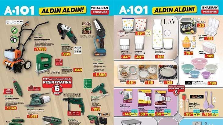 BU HAFTAKİ A101 AKTÜEL KATALOĞU (11 HAZİRAN) A101 Aldın Aldın 11 Haziran Perşembe aktüel kataloğunda hangi ürünler satışa çıkacak? Şişme Oyun Havuzu, Deniz Yatağı, Bahçe Trambolini, Şişme Kano Seti...