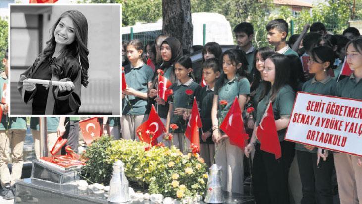Şehit öğretmen Aybüke unutulmadı