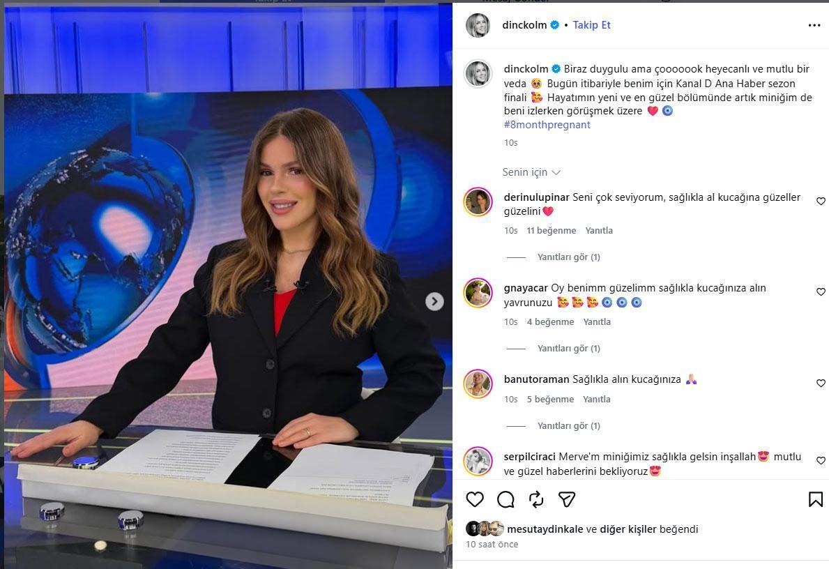 Bebek heyecanı başladı Merve Dinçkol ekranlara ara verdi