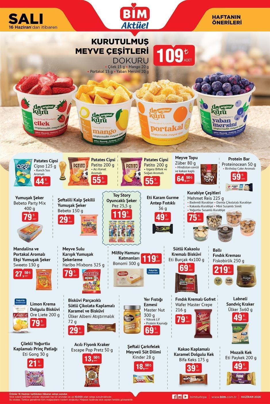 16 HAZİRAN SALI BİM AKTÜEL KATALOĞU