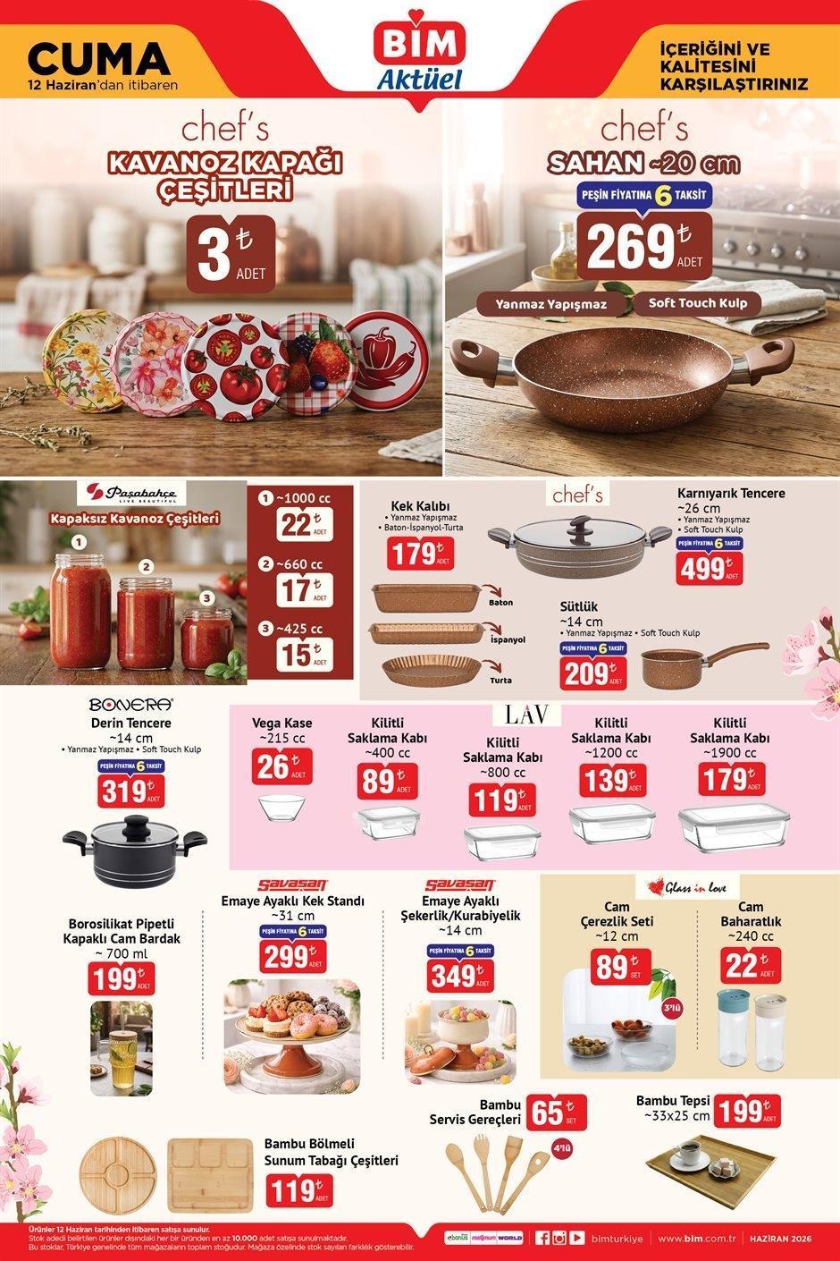 BİM 12 HAZİRAN CUMA AKTÜEL KATALOĞU