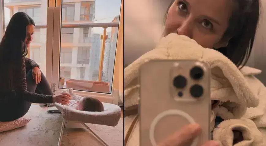 Yeni hayatında odağında kızı var İrem Helvacıoğlu’ndan anne-kız pozları