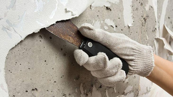 Eski duvar kağıtlarından kurtaran taktik Spatulaya gerek kalmıyor, yepyeni duruyor