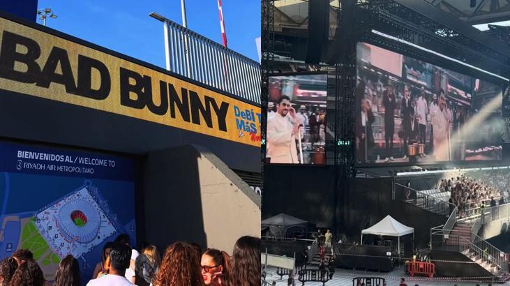 Bad Bunny hayranı çıktı Cemre Baysel dev konser için İspanyada Bad Bunny hayranı çıktı Cemre Baysel dev konser için İspanyada