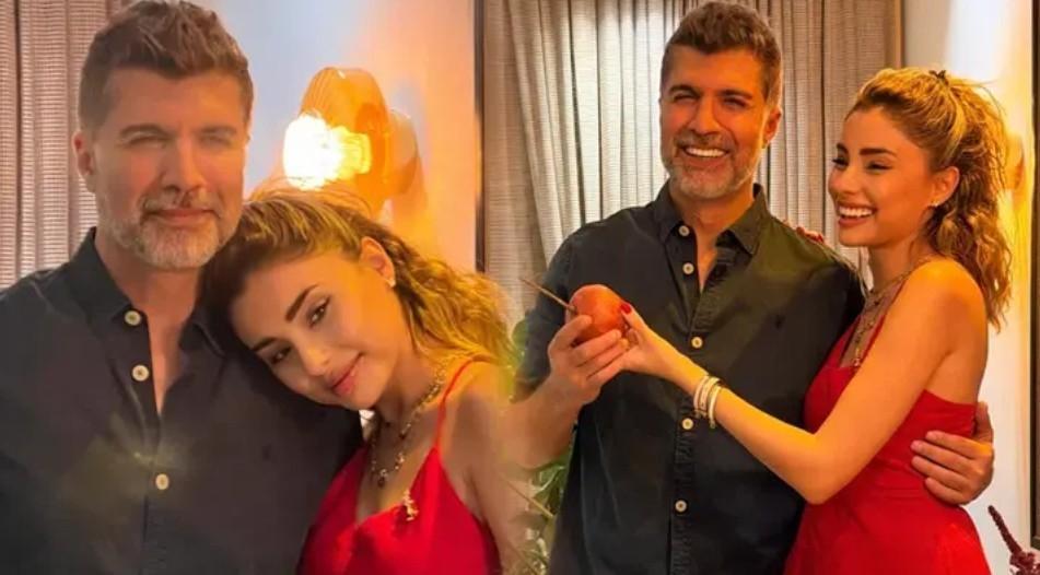 Ayvalıkta aşk tazelediler Özcan Deniz ve eşi Samar Dadgardan romantik kare