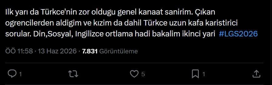 LGS YORUMLARI 2026: LGS soruları nasıldı Liselere Geçiş Sistemi LGS sınavı zor muydu, sorular kolay mıydı