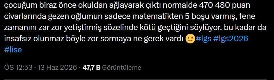 LGS YORUMLARI 2026: LGS soruları nasıldı Liselere Geçiş Sistemi LGS sınavı zor muydu, sorular kolay mıydı