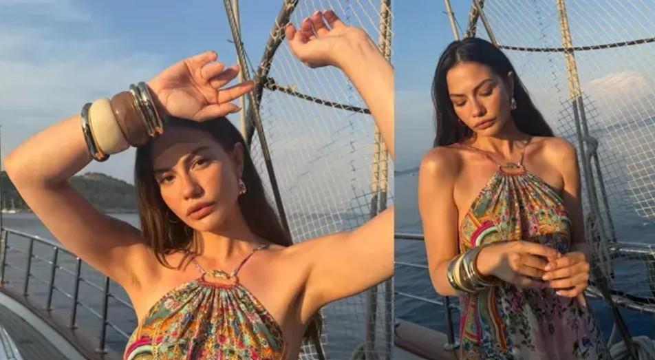 Güzelliğiyle büyüledi Demet Özdemirin pozlarına beğeni yağmuru