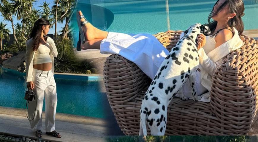 Özlem Ada Şahinin tatil paylaşımı olay oldu Otel değil ev