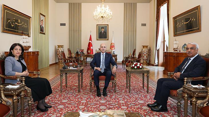 TBMM Başkanı Kurtulmuş, DEM Parti heyetini kabul etti