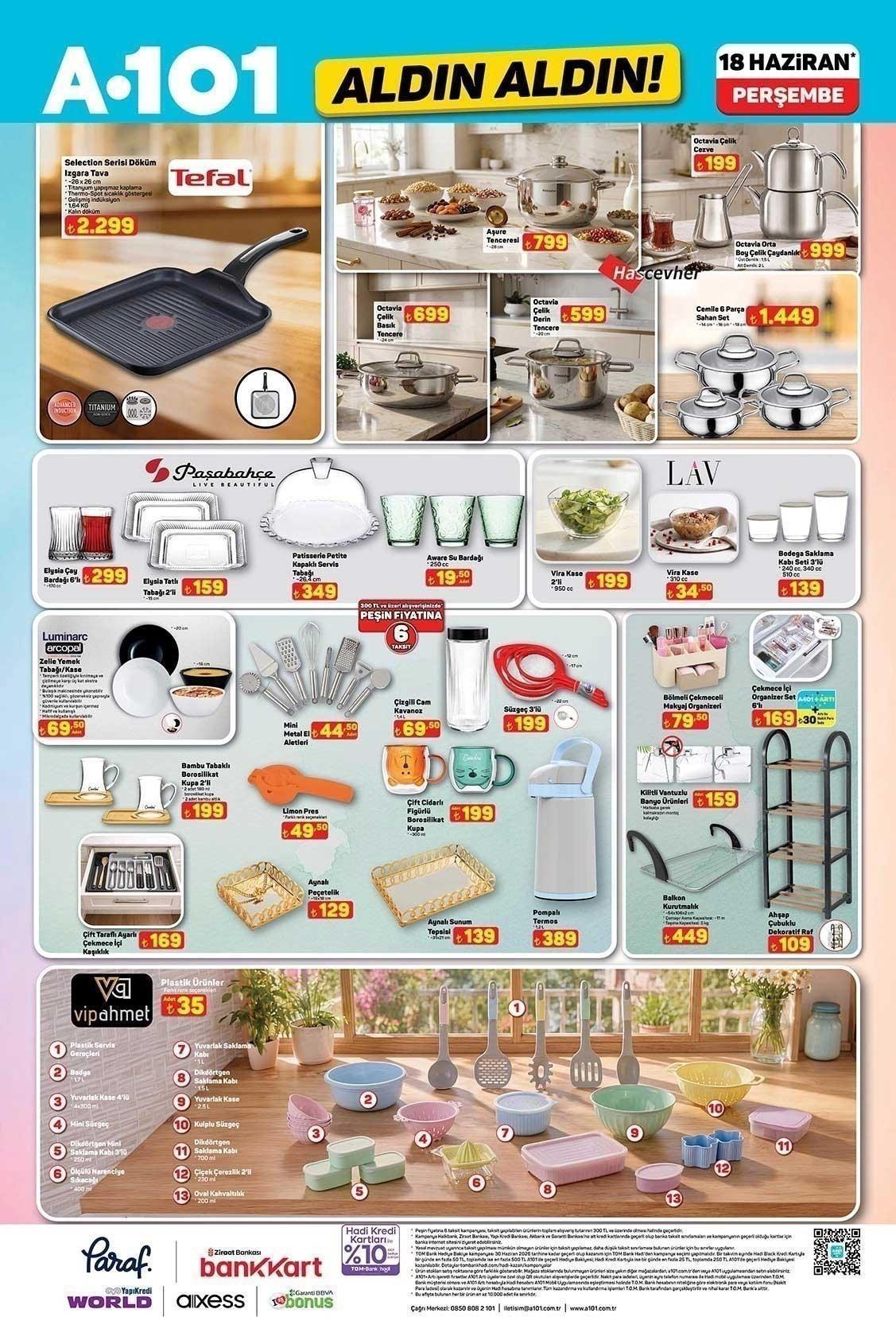 18 HAZİRAN A101 ALDIN ALDIN AKTÜEL KATALOĞU