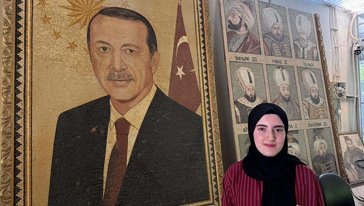 Suriyeli sanatçılar, Cumhurbaşkanı Erdoğan'ın portresini yaptı! Tam 100 bin mozaik kullanıldı